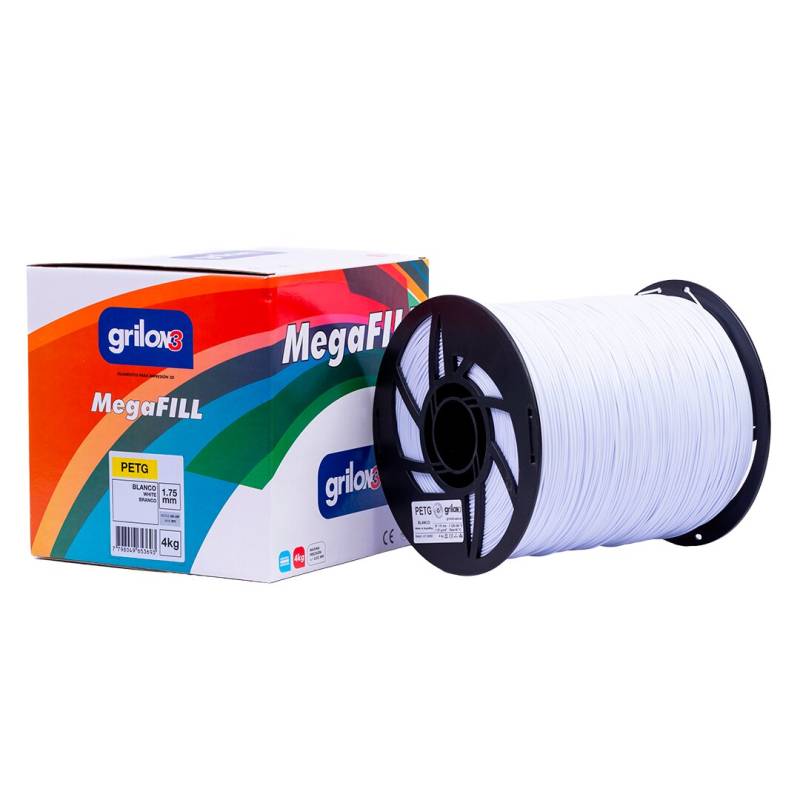 Filamento Impresora 3D Grilon3 Petg Megafill 1.75 Mm X 4 Kg